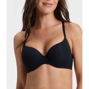 Women's size 38B Auden Luxe stretch lightly lined comfort wire Demi coverage bra